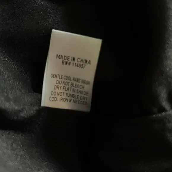 THML Mini Dress Black Small Ruffle Long Sleeve V Neck - Picture 6 of 7